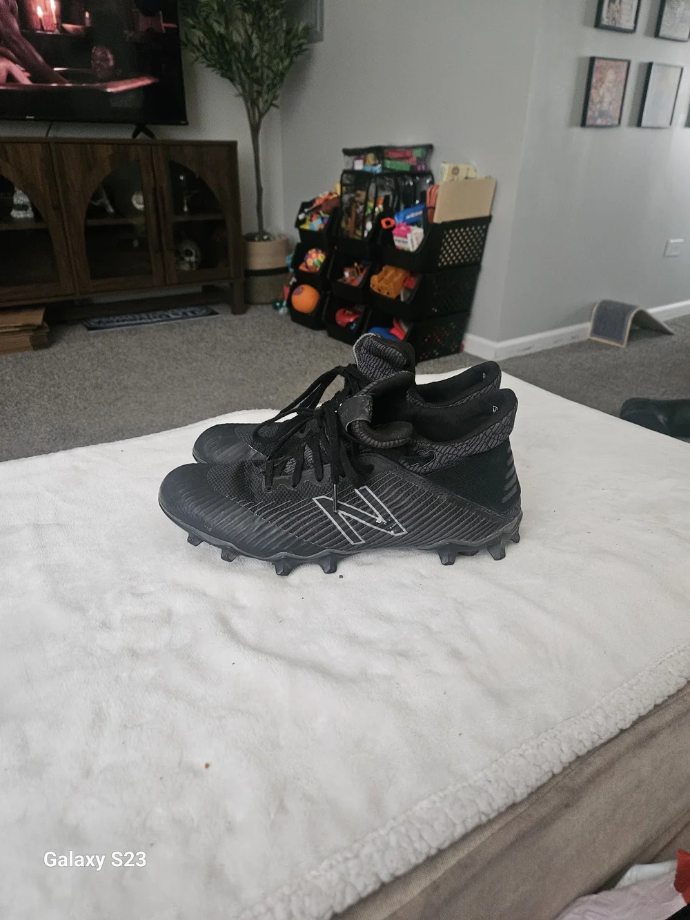 Black New Balance Soccer Cleats